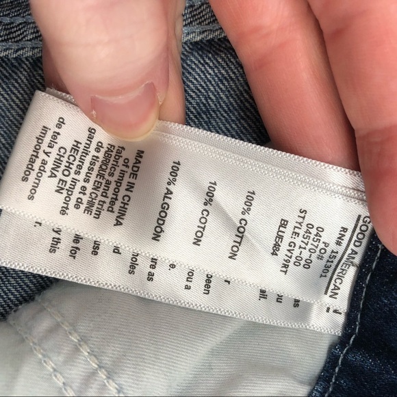 GOOD AMERICAN Good Vintage Straight Leg Jeans Distressed Ripped NWT 6 28 Hi Rise - Picture 7 of 8